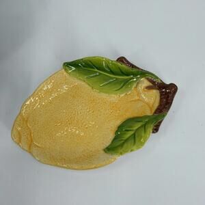 SUR LA TABLE Lemon Accent Plate Dining Plate Serving Dish